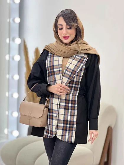 بارانی ترکیبی بغل کش