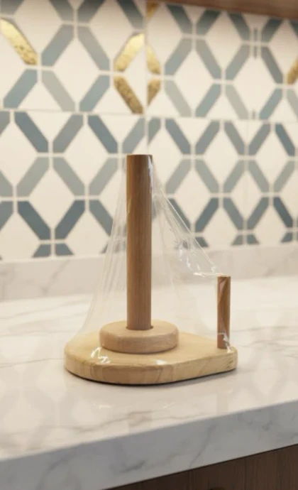 استند دستمال رولی چوبی سایز کوچک