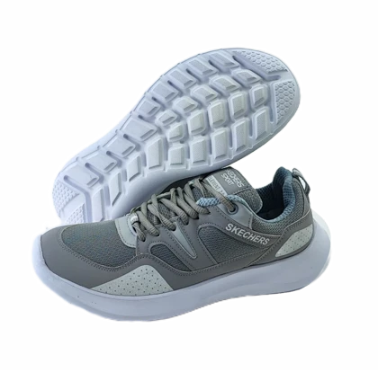 کفش اسپرت و روزمره مردانه برند اسکچرز Skechers مدل کوانتوم طوسی کد 467