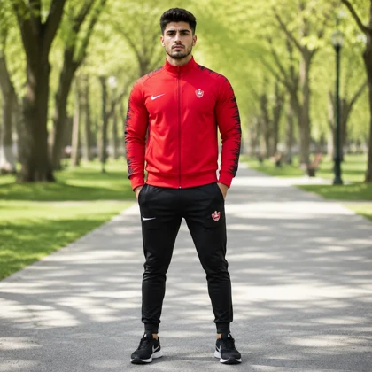 پکیج ست بهاره مردانه پرسپولیس مدلJ92+کفش ورزشی مدل Alshen