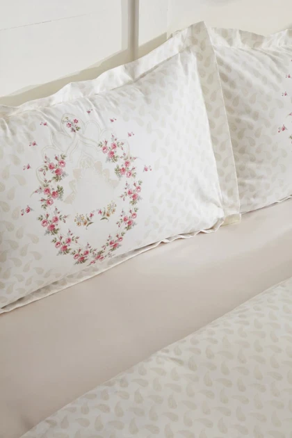 سرویس روتختی دو نفره Karaca Home مدل Sonya پنبه - طوسی