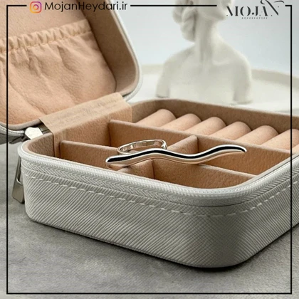 انگشتر زنانه آبکاری نقره رنگ ثابت کد ta10018