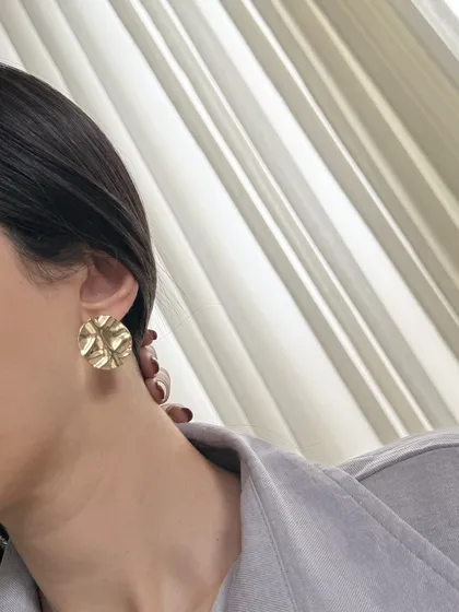 گوشواره سکه ای طرح زارا
