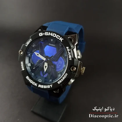 ساعت مچی پسرانه دو زمانه برند جی شاک مدل G1262 بند رابر