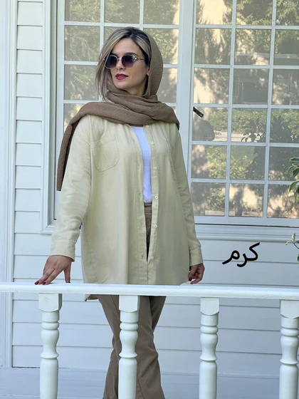 مانتو کتان پاییزه