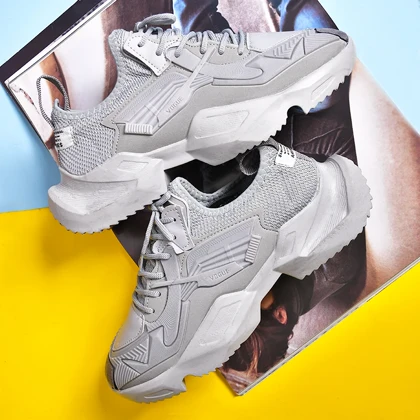 کفش ورزشی مردانه طوسی مدل ETEN ویژه