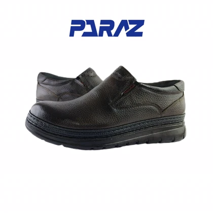 کفش مجلسی مردانه چرم طبیعی کشی مدل عباسی قهوه ای کد 220