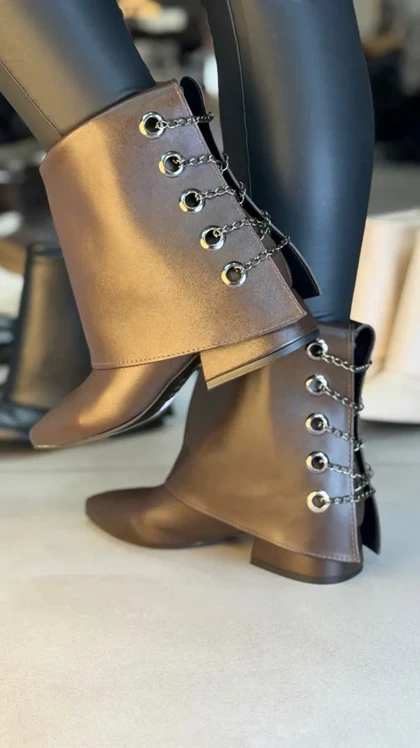 703 - نیم بوت پشت زنجیری 703