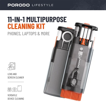 ابزار پاک کننده پرودو مدل PORODO 11-IN-1 MULTIPURPOSE CLEANING KIT PDLFST163