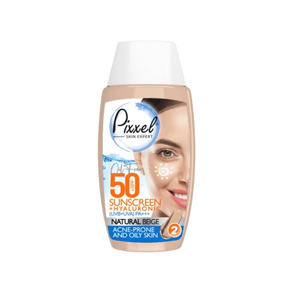 ضد آفتاب رنگی بژ طلایی پیکسل Pixel SPF 50 مناسب پوست جوشدار و چرب 50 میلی‌لیتر