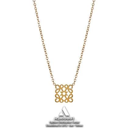 گردنبند زنانه Square Pendant Necklace G