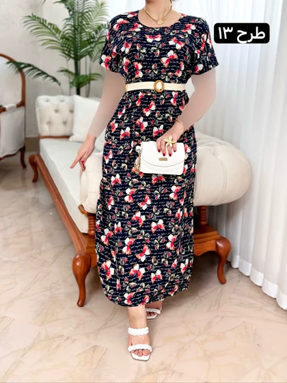 پیراهن نخی مینا 2091