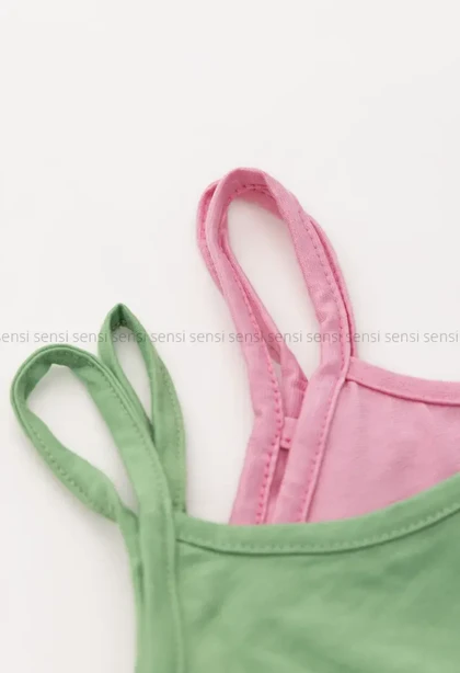 تاپ دوبند ساده رنگی بزرگ کد1001226