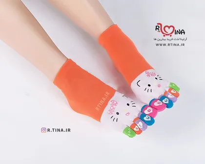 جوراب انگشتی زنانه و دخترانه رنگی کیتی