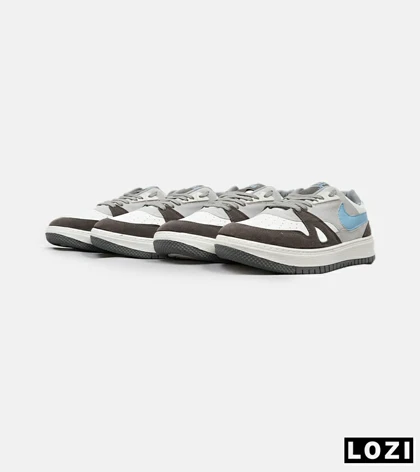 کفش کتانی مردانه طوسی سفید آبی نایک NIKE SB
