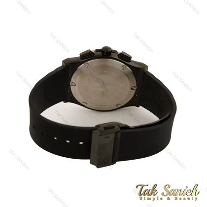 ساعت هابلوت مردانه سه موتوره مشکی زه رزگلد صفحه اسکلتون Hublot-5639-G