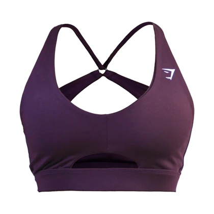 نیم‌تنه ورزشی زنانه جیم شارک مدل PB-4H0248 بادمجانی