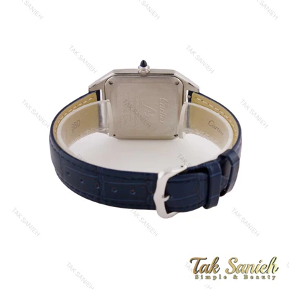 ساعت کارتیه سانتوس دومونت مردانه سیلور سرمه ای Cartier-5549-G