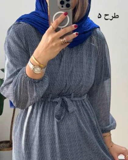 پیراهن حریر چپ و راستی ماکسی 4