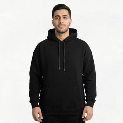 هودی مشکی ساده کد 85780