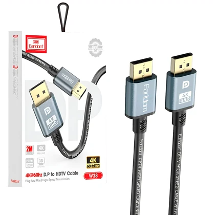کابل DisplayPort به HDMI 4K ارلدام Earldom مدل ET-W38 طول 3 متر