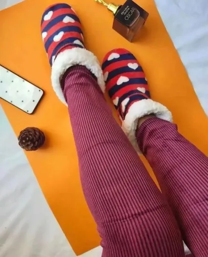 حراج شلوار مخمل راه راه زنانه