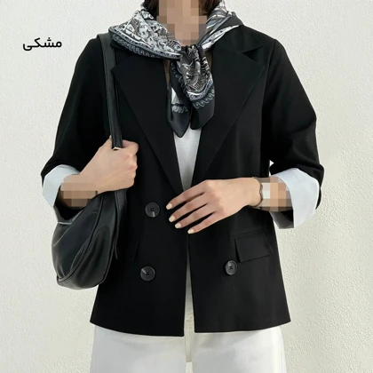 کت زنانه لینن آستن پاکتی | آی بولک