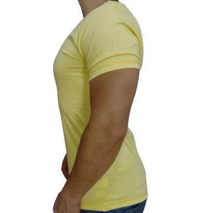 تیشرت مردانه ساده لیمویی abercrombie