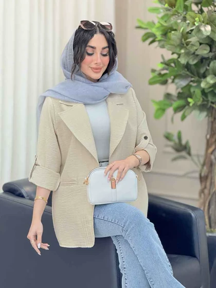 مانتو دو دکمه آینور
