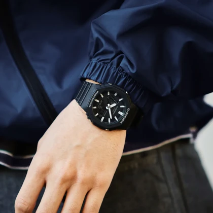 ساعت مچی مردانه عقربه ای دیجیتال جی شاک کاسیو Casio مدل GA-2100-1AER ضد آب