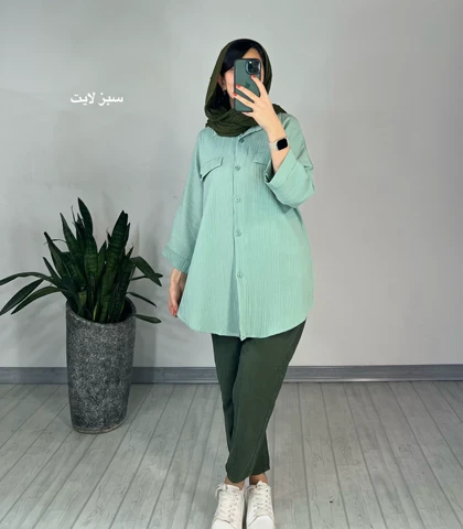 مانتو دکمه دار برکه