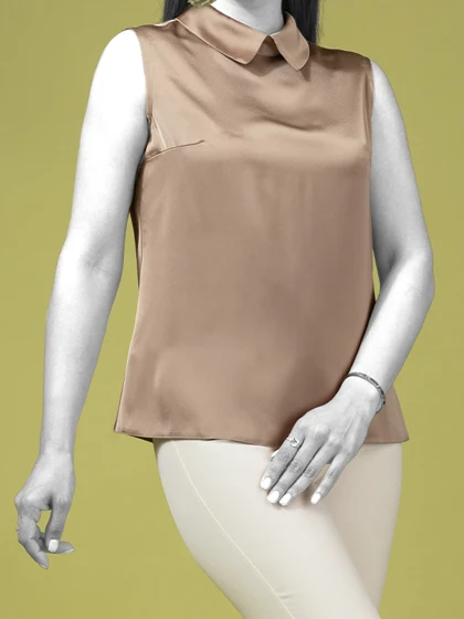 تاپ زنانه مجلسی ساتن کلاسیک نغمه