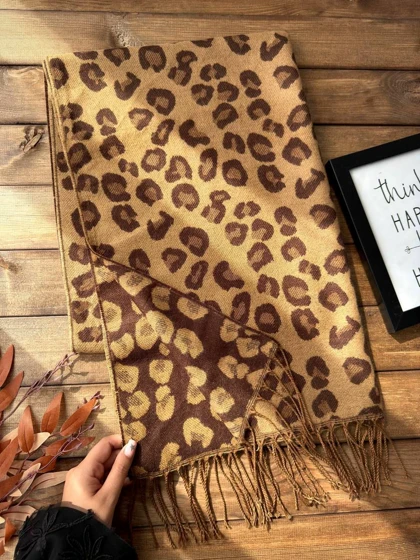 شال فوتر پلنگی دورو کد 400