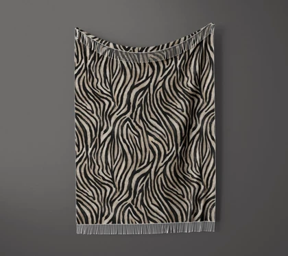 شال مبل ریش دار sofa shawl 73