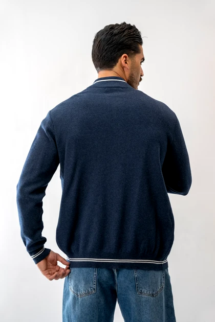 سویشرت بافت یقه خلبانی مردانه