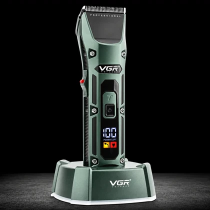 ماشین اصلاح موی سر و صورت وی جی آر VGR مدل V-696 شارژی با 4 شانه