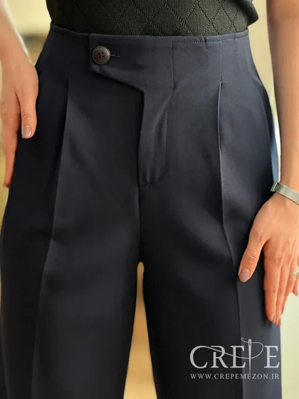 شلوار از بالا راسته پیله دار قد 110