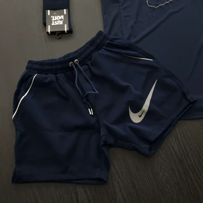 ست رکابی و شلوارک+جوراب نایکی