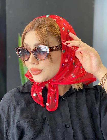 مینی اسکارف گلدوزی کد : M31