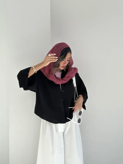 شومیز آستین 3 دکمه