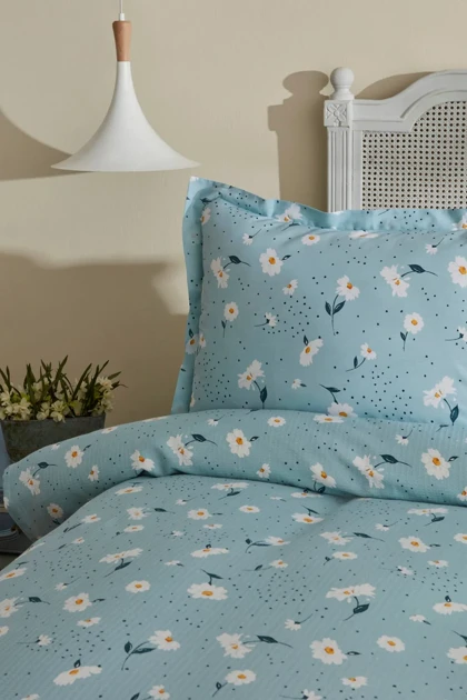 سرویس روتختی پیکه دو نفره Karaca Home مدل Daisy پنبه - نعنایی