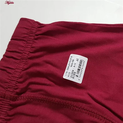 شورت پنبه‌ای پسرانه کوزا مدل پادار زرشکی کد 4595