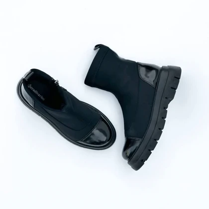 نیم بوت زنانه استرادیواریوس مدل 00013-Stradivarius-Flat-Ankle-Boots