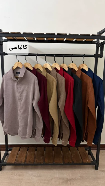 پیراهن مخمل کبریتی 2594