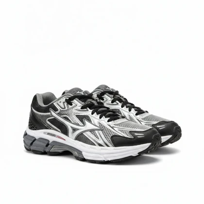 کفش کتانی میزانو هالو میکس نقره ای مشکی کد 295056