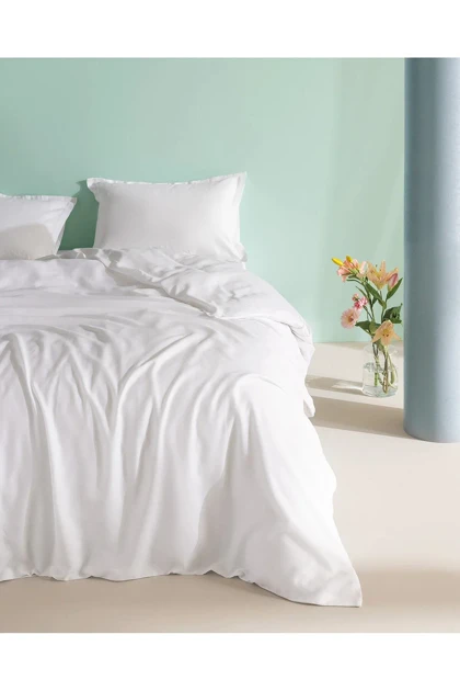 سرویس روتختی Madame Coco مدل Crep Family Size پنبه‌ای - سفید