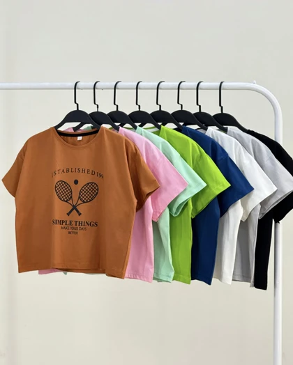 ست کراپ و شورتک نخ پنبه تنیس