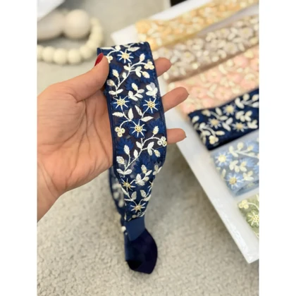 هدبند سوزندوزی یاس