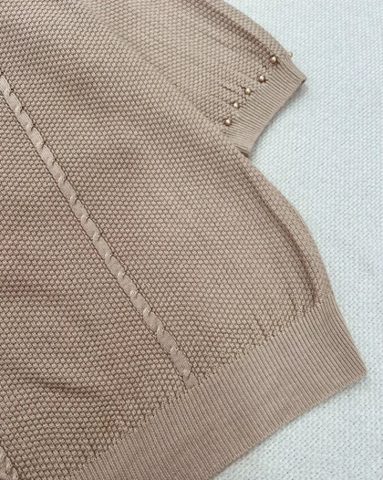 پلیور بافت استین سه ربع کد 5490