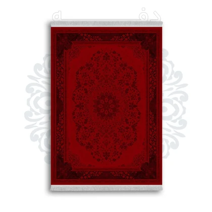 *جدید* فرشینه از جنس پارچه شانل مخمل ترک طرح فانتزی برند دفه کد 132